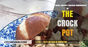 Deliciously Easy Crock Pot Creamy Chicken Sandwiches Recipe
