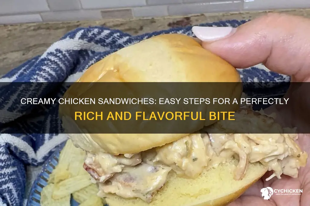 how to make creamy chicken sandwiches