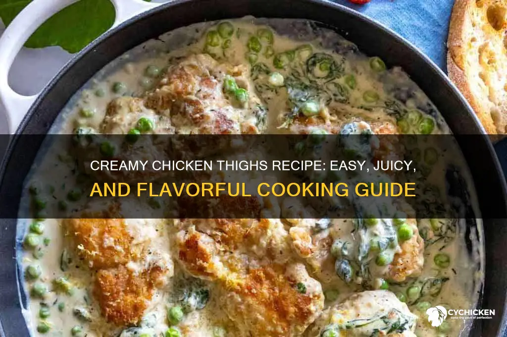 how to make creamy chicken thighs
