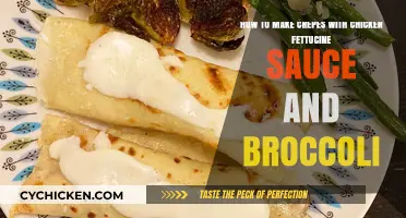 Savory Crepes with Chicken Fettuccine Sauce and Broccoli: A Delicious Recipe