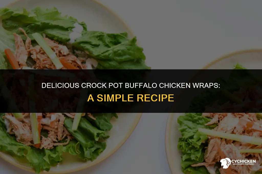 how to make crock pot buffalo chicken wraps