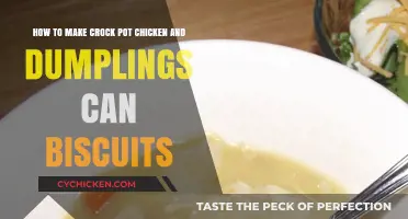 Savory Crock Pot Chicken and Dumplings with Flaky Biscuits