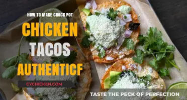 Savor the Flavor: Authentic Crock Pot Chicken Tacos Recipe