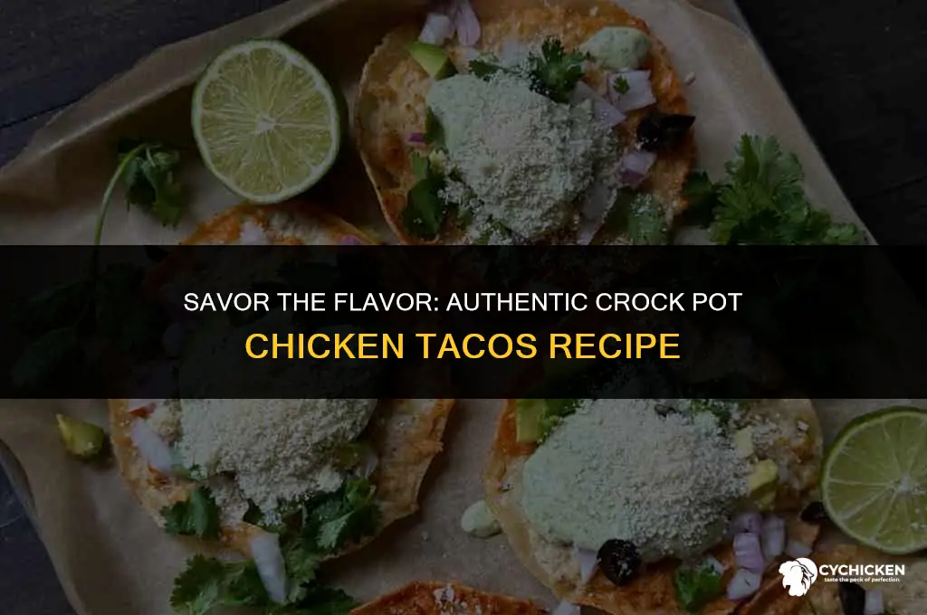 how to make crock pot chicken tacos authenticf