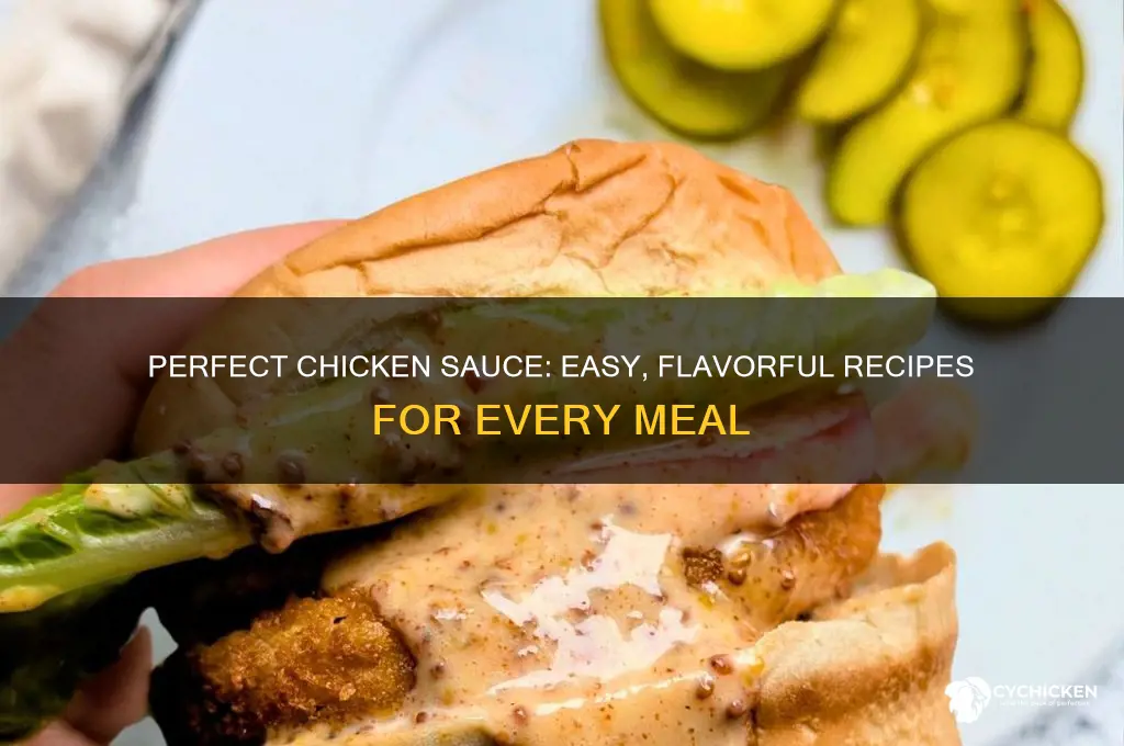 how to make delicious sauce for chicken