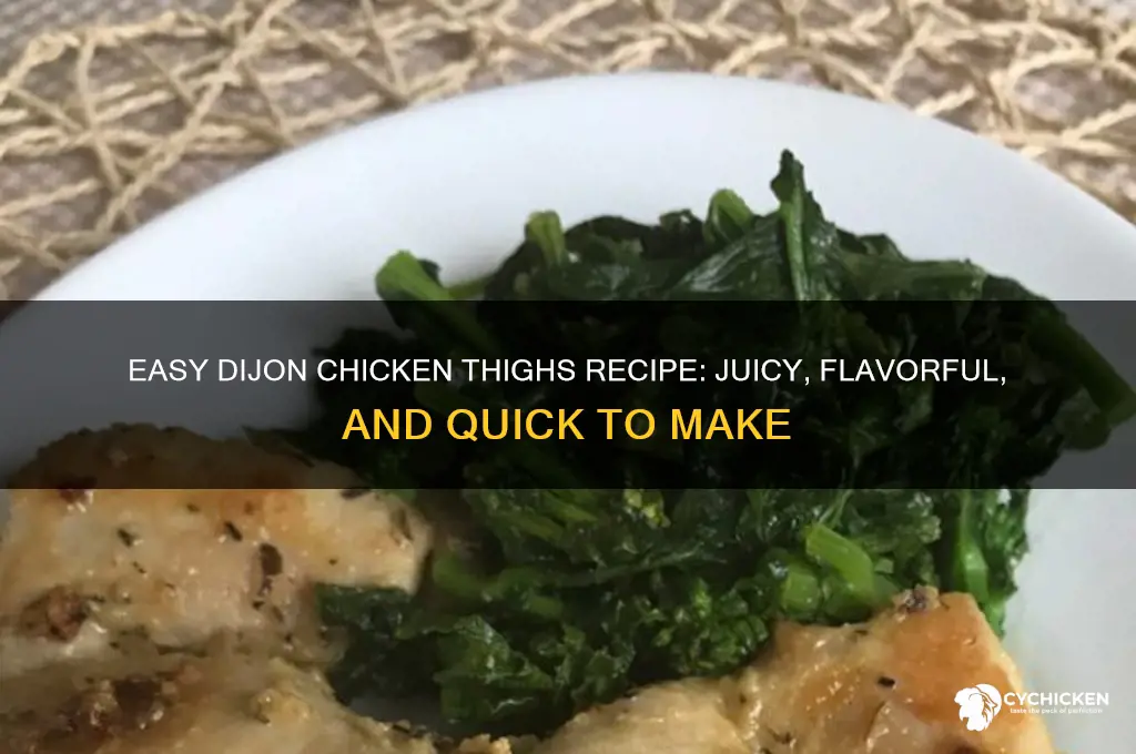 how to make dijon chicken thighs