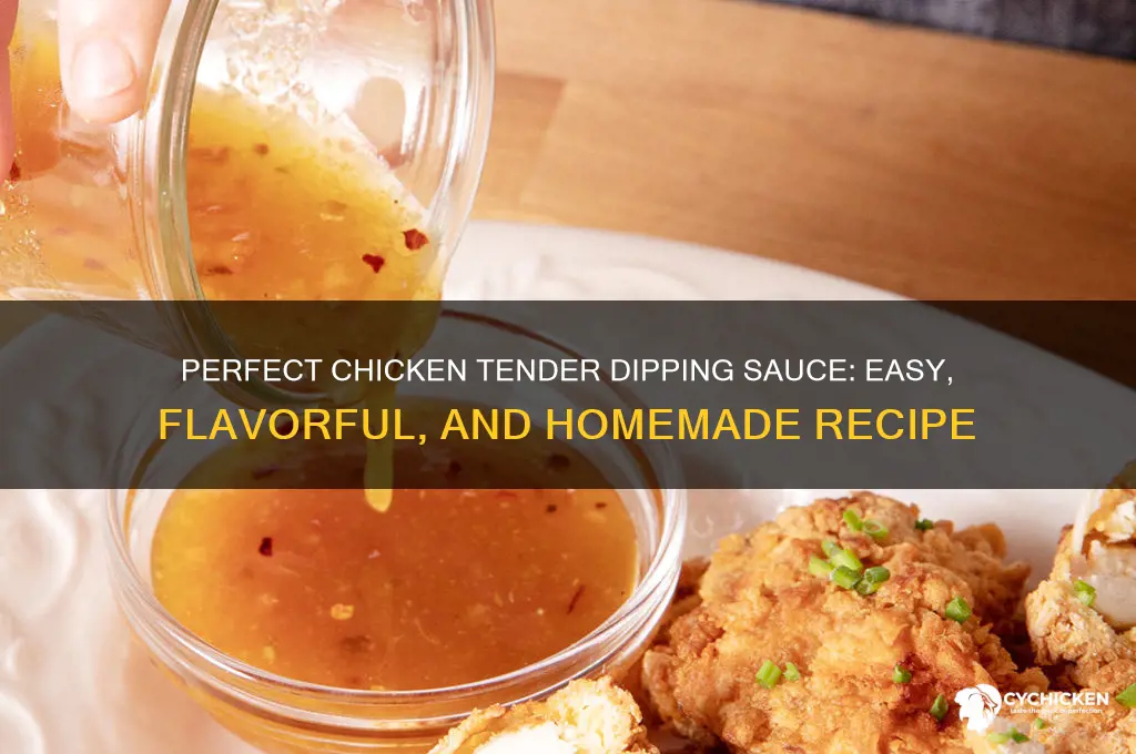 how to make dipping sauce for chicken yenders
