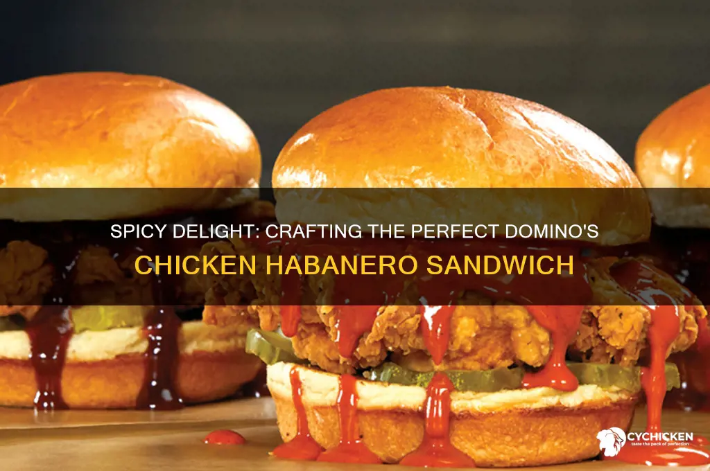 how to make dominos chicken habanero sandwich