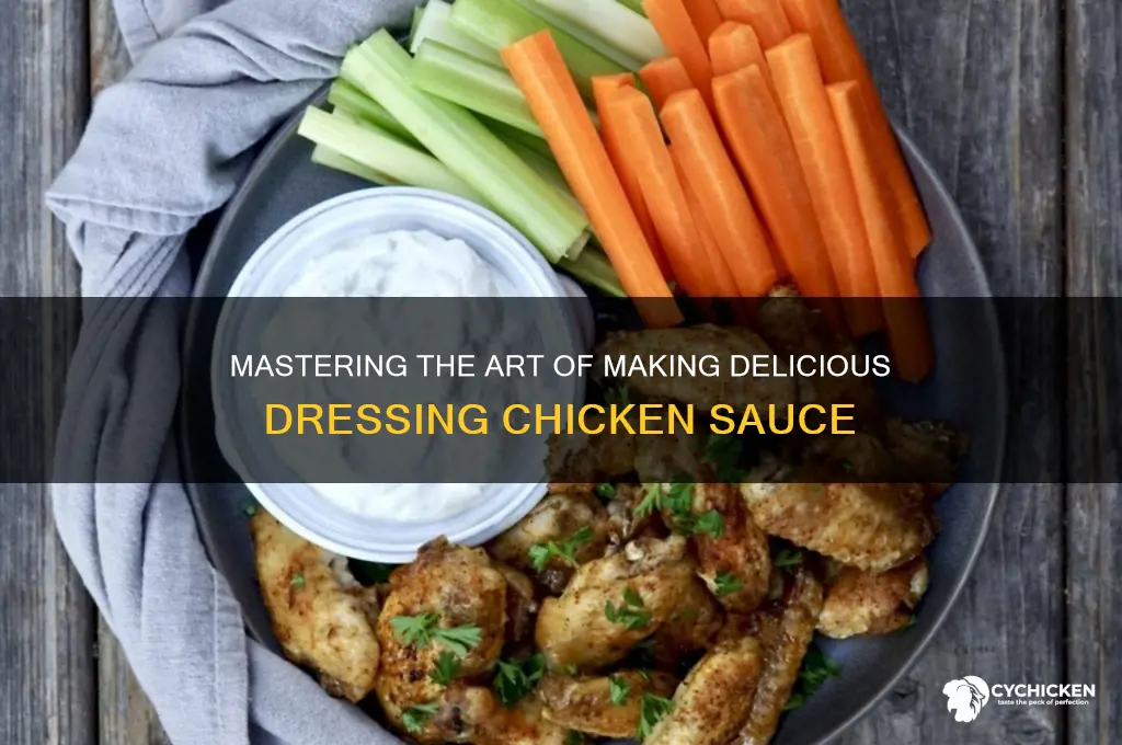 how to make dressing chicken sauce
