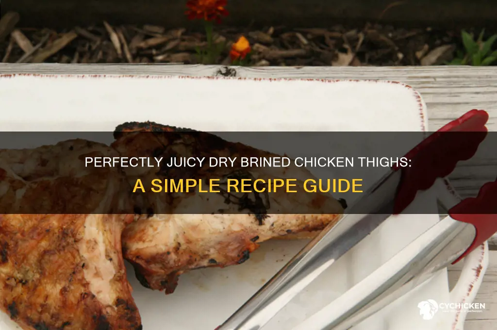 how to make dry brined chicken thighs