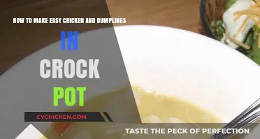Simple Crock Pot Chicken and Dumplings Recipe