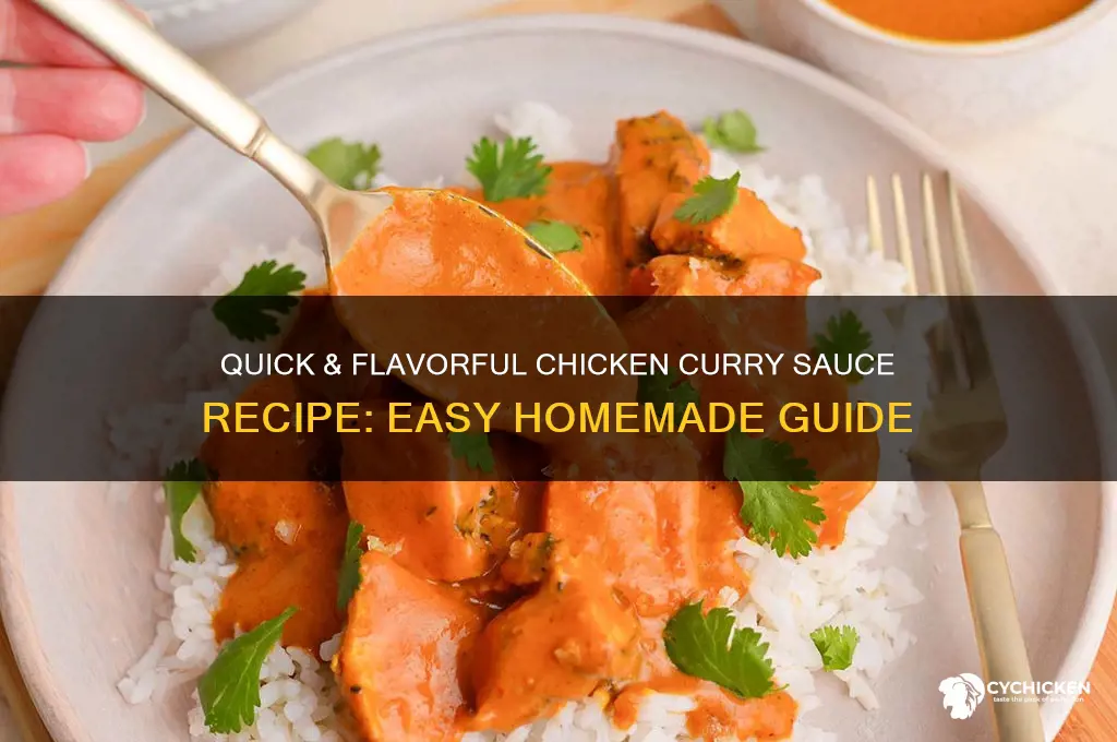how to make easy chicken curry sauce