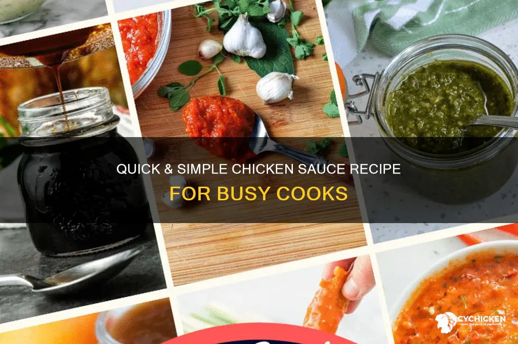 how to make easy chicken sauce