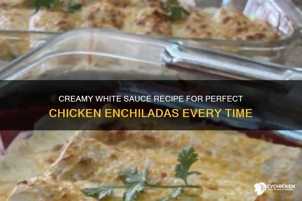 how to make enchilada white sauce for chicken enchiladas