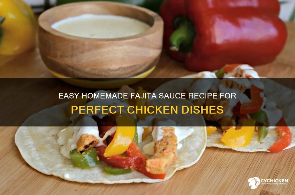 how to make fajita sauce for chicken