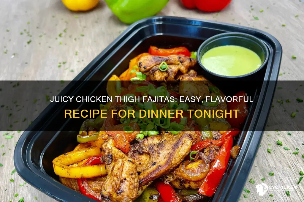 how to make fajitas with chicken thighs