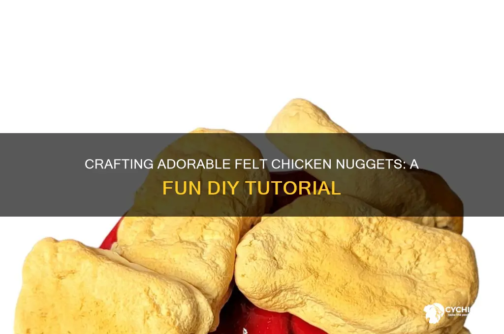 how to make felt chicken nuggets