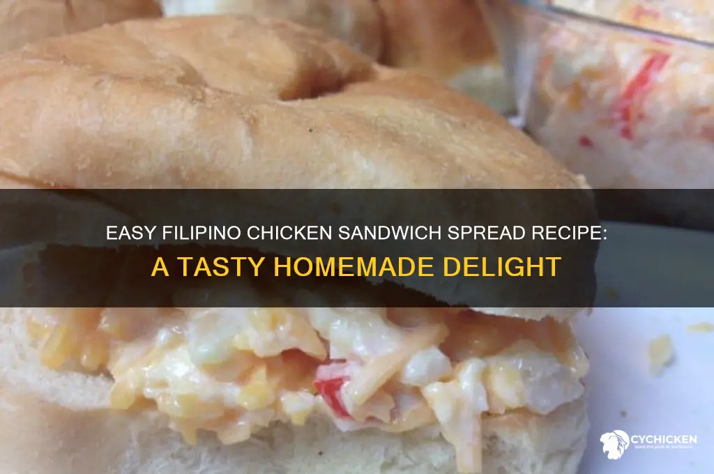 how to make filipino chicken sandwich spread