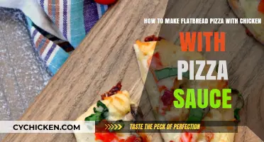 Easy Chicken Flatbread Pizza Recipe with Homemade Pizza Sauce