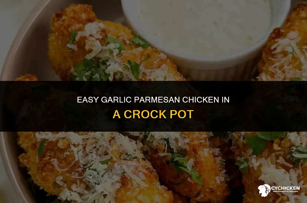 how to make garlic parmesan chicken in crock pot