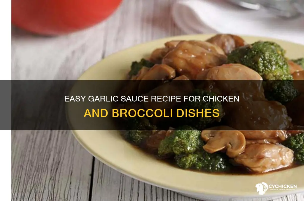 how to make garlic sauce for chicken and broccoli