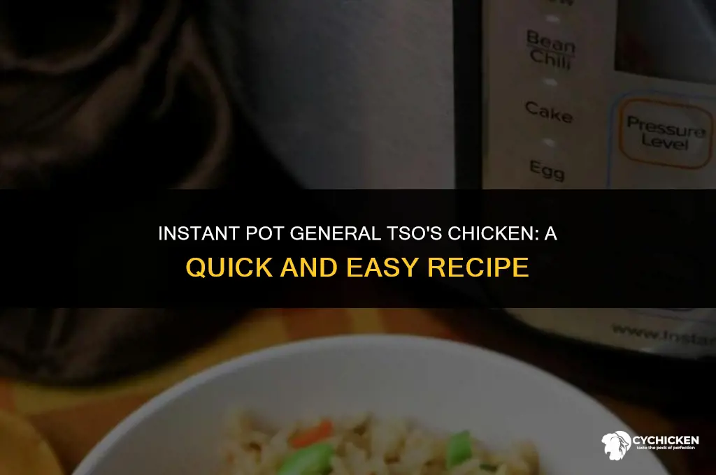 how to make general tso chicken in instant pot