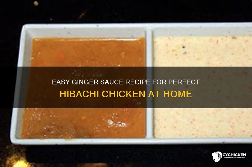 how to make ginger sauce for hibachi chicken