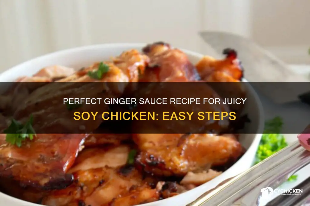 how to make ginger sauce for soy chicken