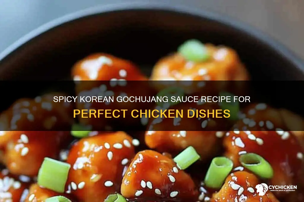how to make gochujang sauce for chicken