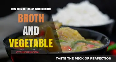 Savory Chicken Broth Gravy: A Vegetable-Infused Delight