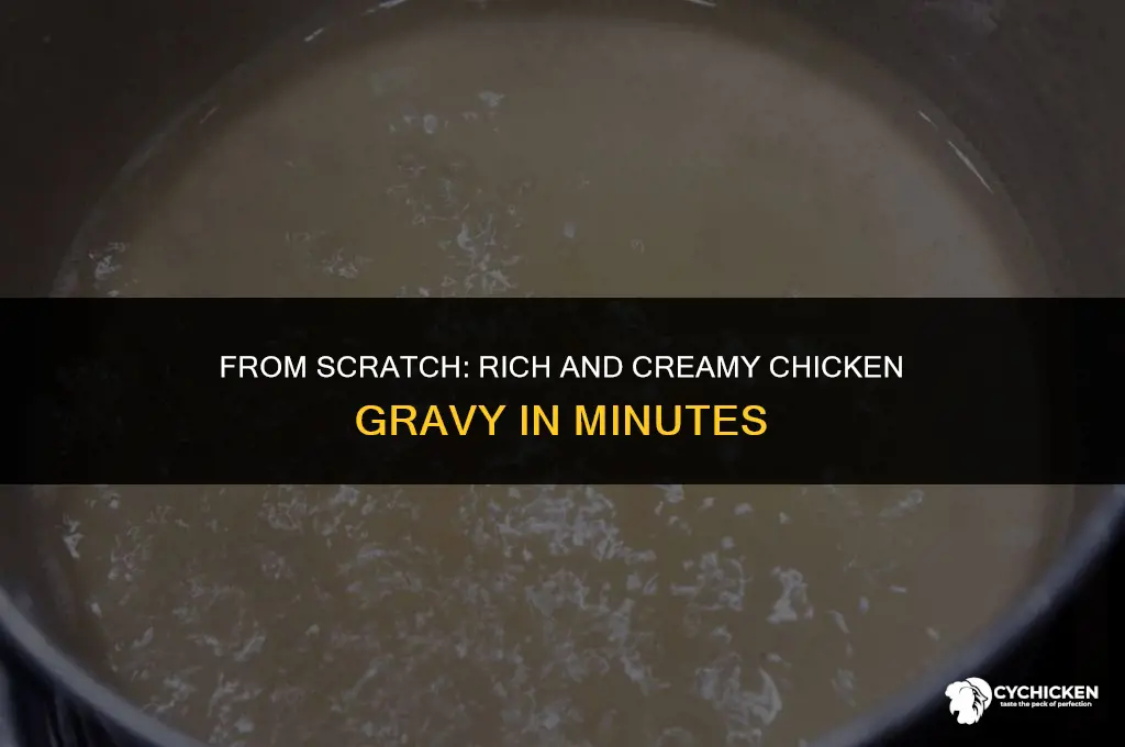 how to make gravy with chicken broth flour and butter