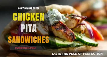 Easy Greek Chicken Pita Sandwich Recipe: A Flavorful Mediterranean Delight