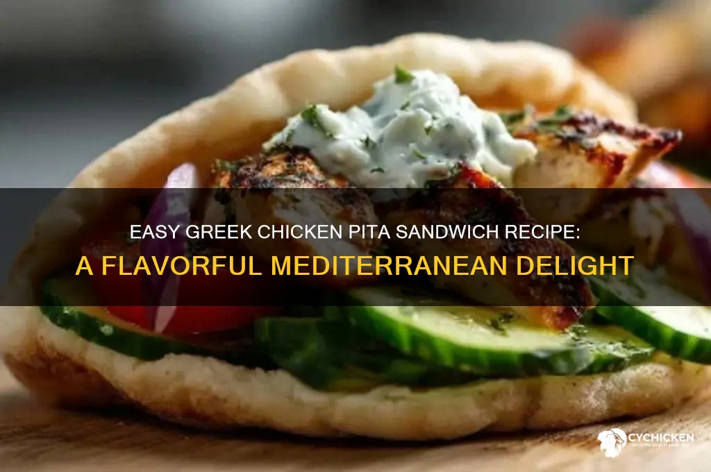 how to make greek chicken pita sandwiches