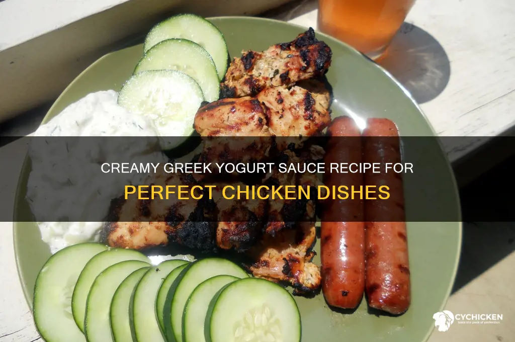how to make greek yogurt sauce for chicken