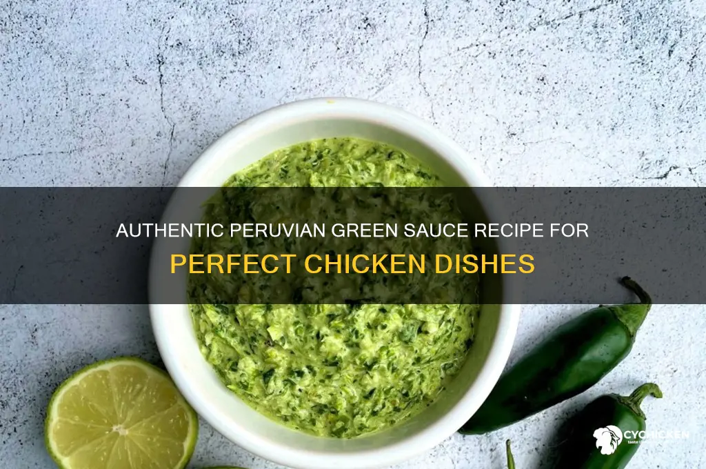 how to make green sauce for peruvian chicken