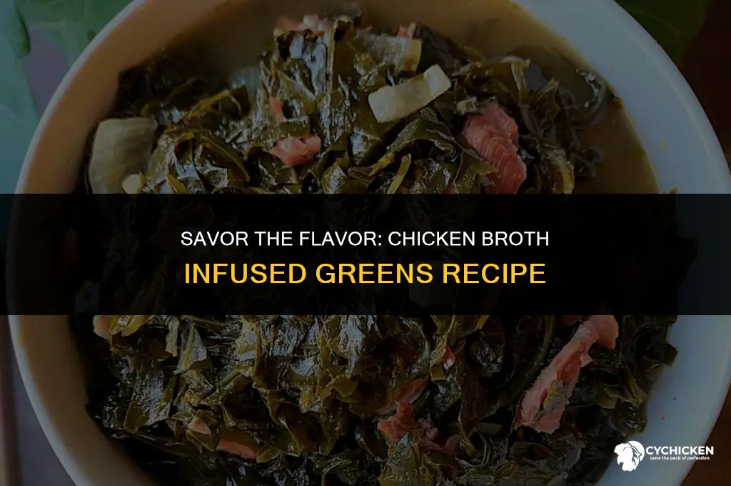 how to make greens with chicken broth