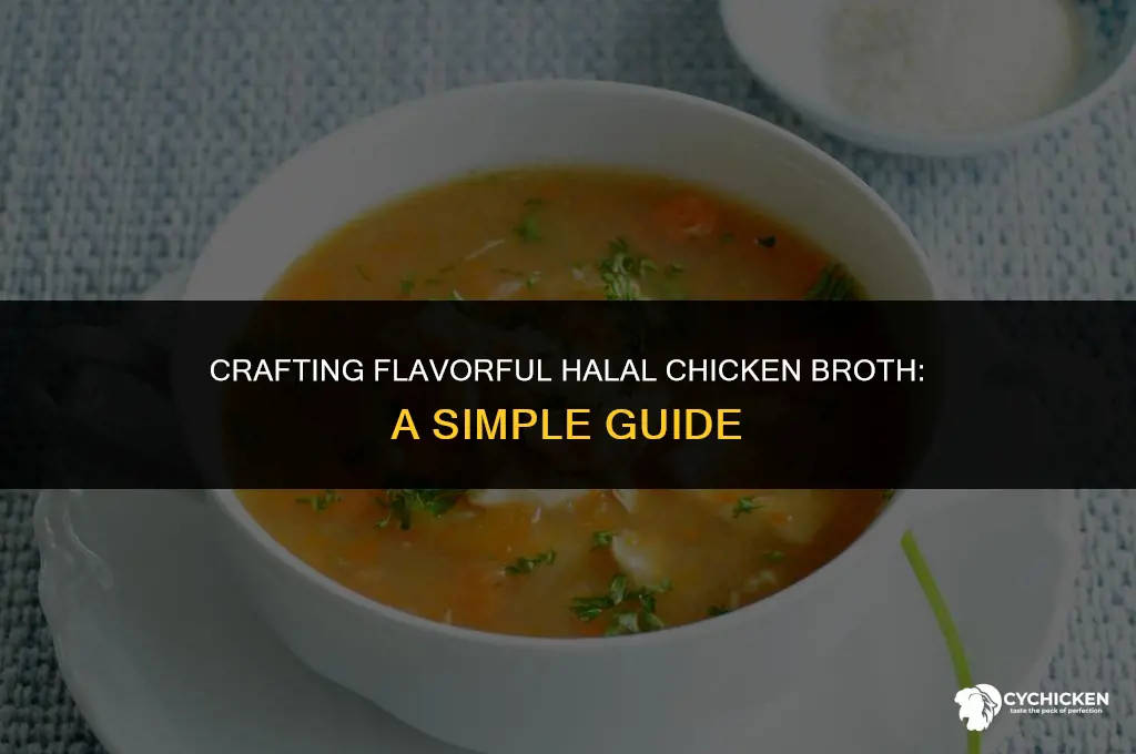 how to make halal chicken broth