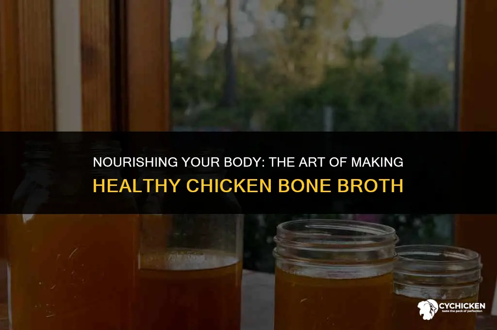 how to make healthy chicken bone broth