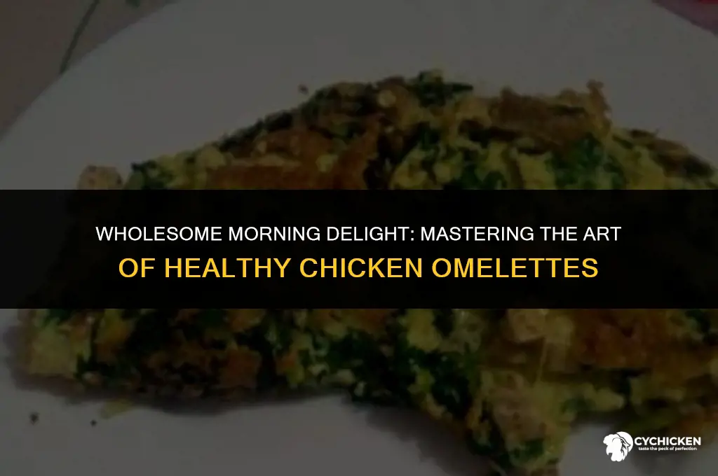 how to make healthy chicken omelette