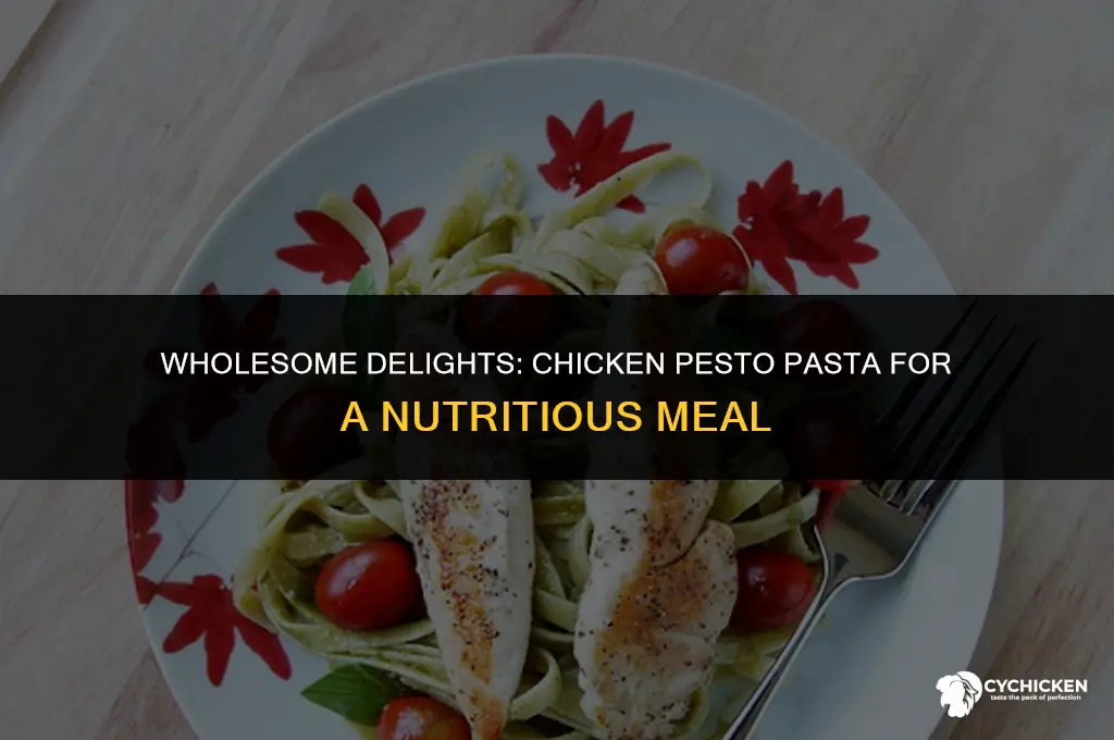 how to make healthy chicken pesto pasta