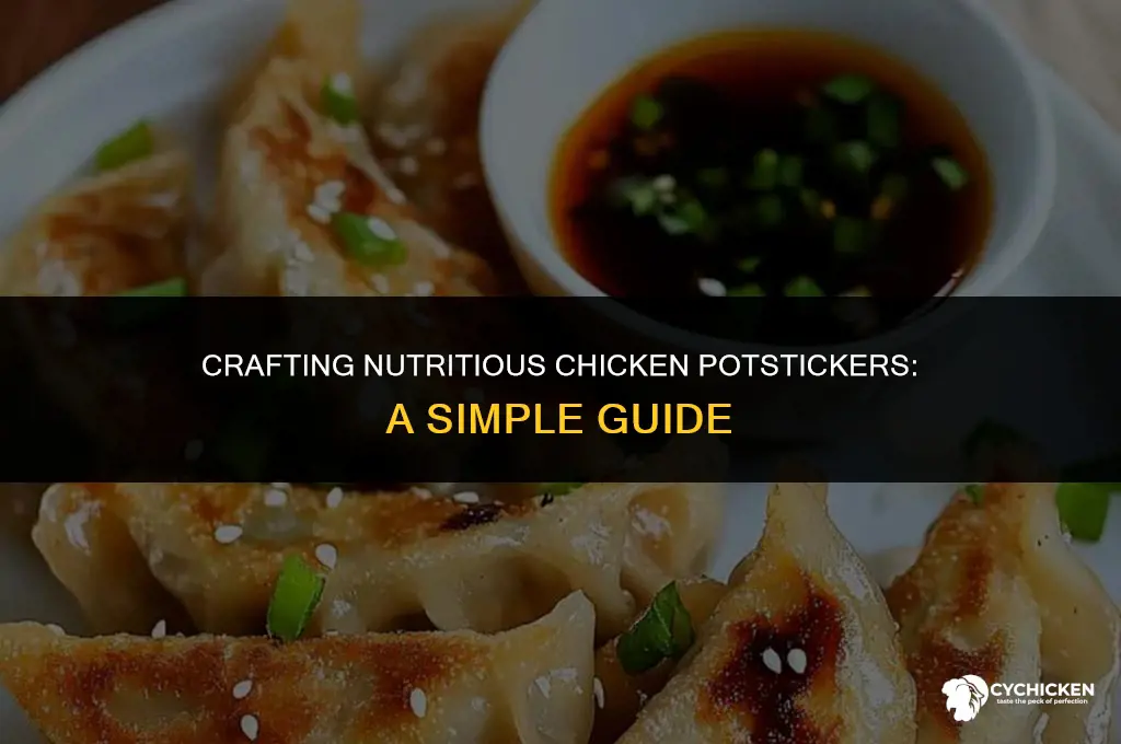how to make healthy chicken potstickers