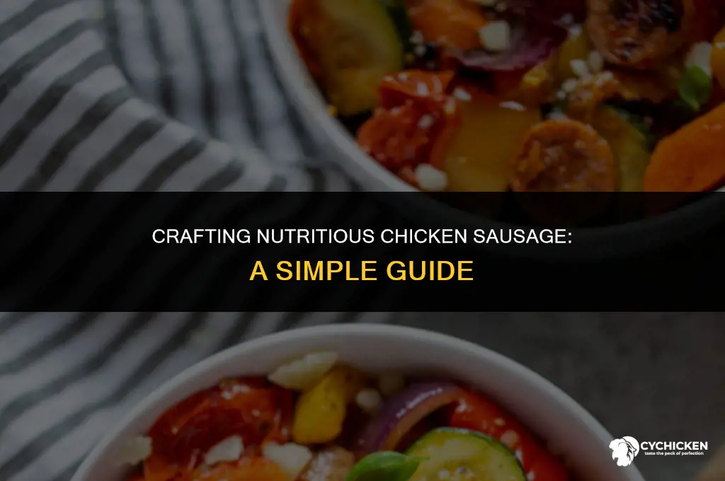 how to make healthy chicken sausage