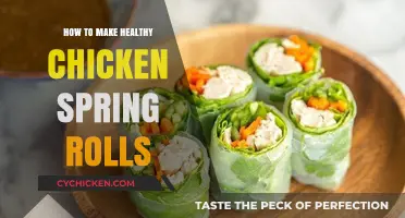 Delicious and Nutritious: Homemade Chicken Spring Rolls Recipe