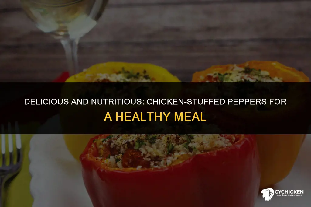 how to make healthy chicken stuffed peppers