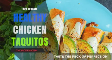Wholesome Twist: Homemade Chicken Taquitos for a Nutritious Feast