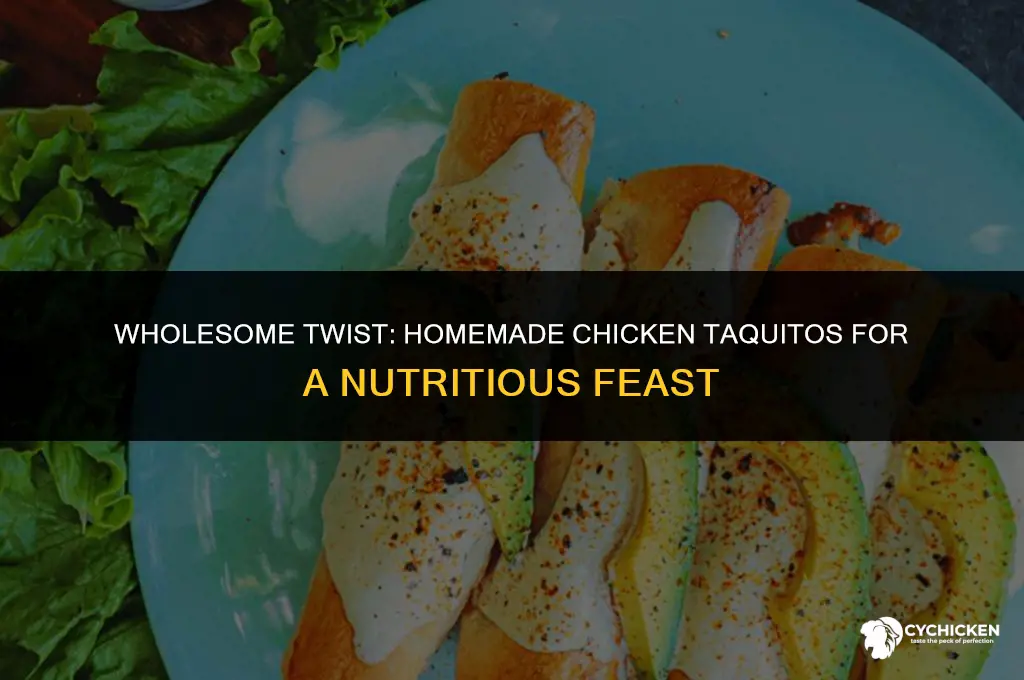 how to make healthy chicken taquitos