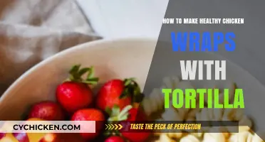 Delicious and Nutritious: Healthy Chicken Wraps with Tortilla