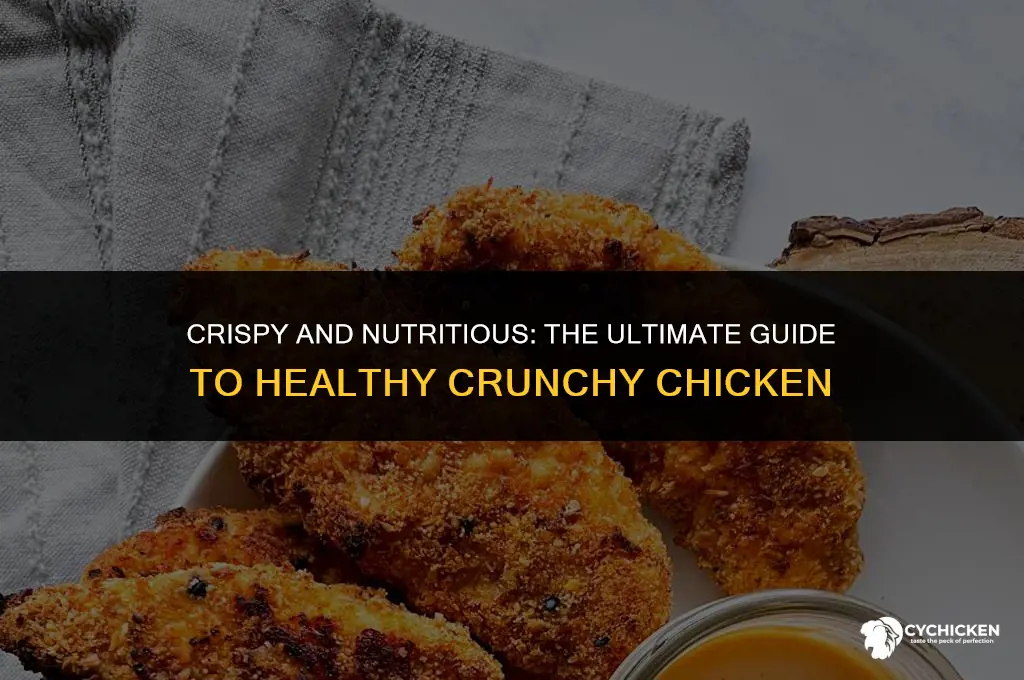 how to make healthy crunchy chicken