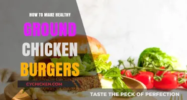 Juicy and Nutritious: A Guide to Making Healthy Ground Chicken Burgers