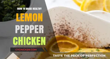 Zesty and Nutritious: Lemon Pepper Chicken Recipe for Health Enthusiasts